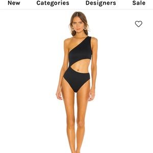 Beach Riot Celine One Piece in Black